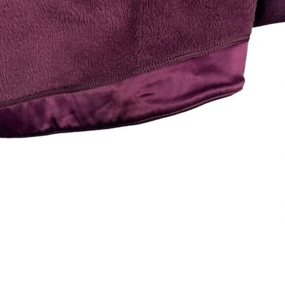 Athleta Cozy Karma Funnel Neck Sweatshirt Spiced Cabernet Fleece Lined US M - Picture 13 of 13